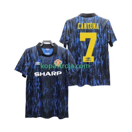 Billiga Fotbollströjor Manchester United CANTONA 7 1993 Retro Hemma tröja Kortärmad